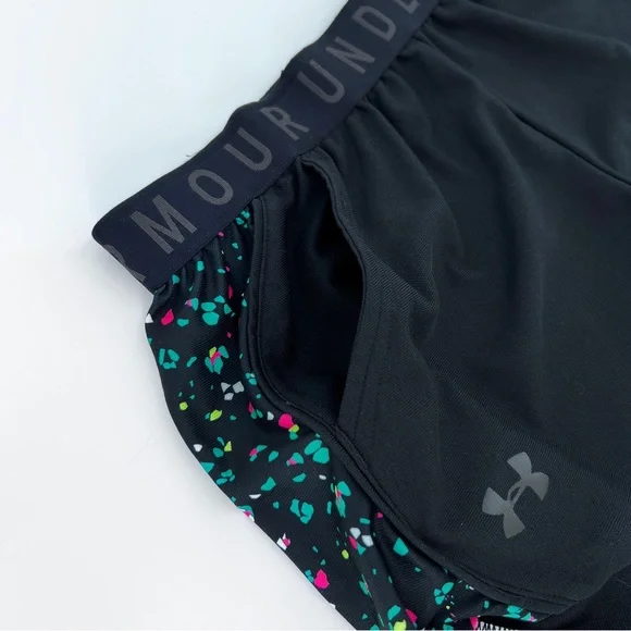 BUNDLE 4 Under Armour Women Play Up Loose Shorts Sz M Variety Pockets Logo Waist - Picture 13 of 16